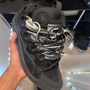 Lanvin Black and Gray Men's Sneakers